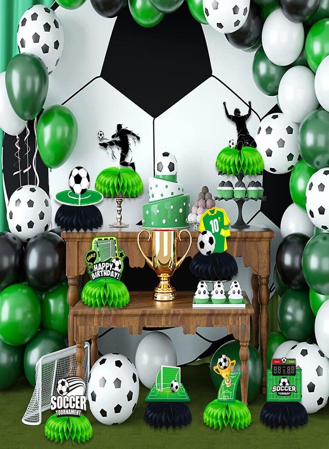 BQC 9 Pcs Soccer Centerpieces for Table Soccer Party Decorations Soccer Birthday Party Decorations Soccer Party Favors - Image 2